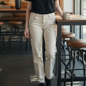 LRL Floral Watercolor Jeans